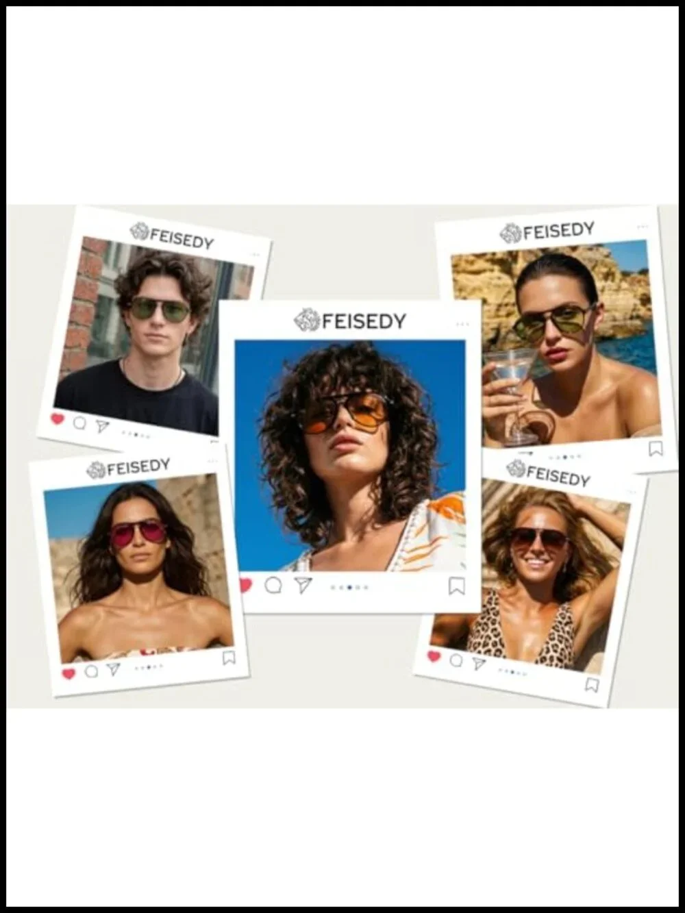 Classic Retro Double Bridge Aviator Sunglasses UV Protection Plastic Frame